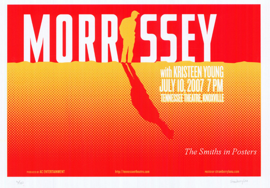 Morrissey Original Tour Poster Tennesse